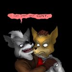  canine creepy duo fox fox_mccloud fredryk_phox imminent_rape knife male mammal mccloud nintendo star star_fox video_games what wolf wolf_o&#039;donnell wolf_o'donnell 
