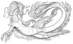  2007 anus breasts clapantgrifon dragon female multi_breast pussy scalie sketch solo spread_legs spreading 