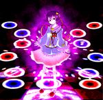  danmaku heart komeiji_satori nagihara_rion purple_hair smile solo subterranean_animism third_eye touhou 