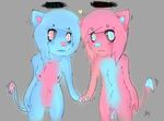  candy cotton cute duo feline female incest lion lions male mammal sibling siblings stubbins stubs twins 