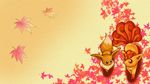  brown_eyes canine duo eevee feral fox kitsune mammal multiple_tails nintendo pok&#233;mon pok&eacute;mon red_eyes ryu_(artist) tail video_games vulpix wallpaper 