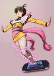  ad advertisement amano_ai_(cosplay) boots character_request electricity phone playstation_portable psp video_girl_ai 