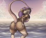  bent_over big_butt breasts butt carrot_(artist) female hair mammal mooning mouse nude plump_labia pose presenting presenting_hindquarters purple_eyes purple_hair pussy raised_tail rodent side_boob solo tail werdna250250 whiskers wide_hips 