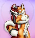  &hearts; balls canine couple cute embrace fox gay glasses hug male sheath triggerfox_(artist) 
