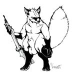  balls canine digitigrade fox glasses gun hat male midget rifle sheath solo tderek99 weapon 