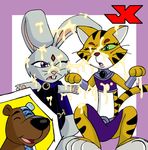  avian bear bird bukkake bunny_raven cat crow cum cyborg cyborg_(teen_titans) dc dc_comics feline female human interspecies jk kitty_starfire lagomorph male mammal rabbit raven raven_(teen_titans) starfire straight teen_titans 