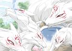  canine couple cute fox human madara male natsume natsume_yuujinchou nyanko nyanko_sensei sensei unknown_artist wolf yuujinchou 