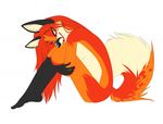  candyfoxy canine female fox looking_at_viewer open_mouth plantigrade solo tail 