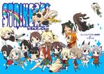  anabuki_tomoko charlotte_e_yeager chibi eila_ilmatar_juutilainen elizabeth_f_beurling elma_leivonen erica_hartmann eyepatch footprints francesca_lucchini gertrud_barkhorn giuseppina_ciuinni hanna-justina_marseille igaiga katharine_ohare lynette_bishop minna-dietlinde_wilcke miyafuji_yoshika multiple_girls pantyhose perrine_h_clostermann sakamoto_mio sakomizu_haruka sanya_v_litvyak strike_witches ursula_hartmann wavy_mouth world_witches_series 