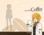  blazer coffee glasses jacket mikushi_mocha mixi personification samoni_ouka skirt solo wallpaper 