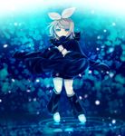  bad_id bad_pixiv_id bow hair_bow kagamine_rin snow solo soriku vocaloid 