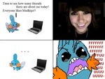  4chan boxxy computer female feral human laptop meme mudkip real 