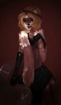  anthro armand_zobelpelz blonde_hair classy crossdressing ferret girly gloves hair hiddenwolf male mammal mustelid skirt solo 