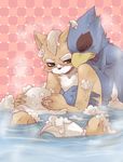  anthro avian bath bird canine cute duo falco_lombardi fox fox_mccloud gay hug male mammal nintendo star_fox video_games water 
