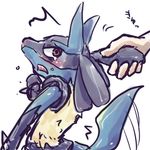  blush imminent_rape lucario nintendo pok&#233;mon pok&eacute;mon pull red_eyes tears unknown_artist video_games 