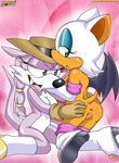  anus butt female gloves lesbian mobian mobius_unleashed nic_the_weasel pussy rouge_the_bat sega sonic_(series) tail 