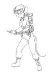  female ghostbusters gun plain_background ranged_weapon solo weapon white_background 