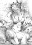  2010 bikini blowing bottomless bubblewolf canine female fuzzy hair jewelry pencil poolside skimpy solo tattoo water wind wolf 