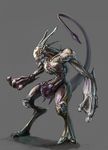  armor grey_background mewtwo muscles no_eyes no_humans pok&eacute;mon pokemon raised_tail solo tail unknown_artist 
