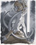  adam_hughes breasts female hot jedi lightsaber meditation profile solo twi&#039;lek 