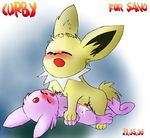  curby eeveelution espeon female feral jolteon male nintendo penetration penis pok&#233;mon pok&eacute;mon straight vaginal vaginal_penetration video_games 