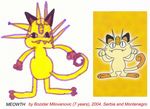  2004 comparison male meowth pok&eacute;mon solo what 