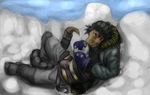  blue_eyes bulge cold dragon ice jacket male rascal snow solo tail undressing winter 