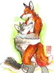  allison_reed canine fox hug java male wolf 