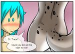  anthro blush butt dialog duo edit female human kathrin_(twokinds) male mammal nude rash straight text tom_fischbach trace_(twokinds) trace_legacy twokinds 