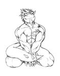  &#9794; big darius_koopa darius_koopa_(character) dragon facial_hair goatee grin horn koopa male mario_bros monochrome muscles nintendo nipple_piercing nipples nude piercing plain_background scalie sketch smile snout solo spiked_tail tattoo utx-shapeshifter video_games white_background 