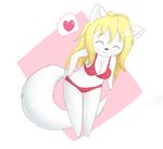  &hearts; bra canine chibi dragonz13 female fox jessica_elwood_(character) panties solo tail underwear 