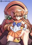  bishoujo_senshi_sailor_moon crossover legs neon_genesis_evangelion nerv pixiv sailor_venus_(cosplay) souryuu_asuka_langley 