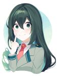  1girl asui_tsuyu boku_no_hero_academia frog_girl highres long_hair school_uniform 