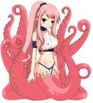  bikini erect_nipples monster_girl nipples pointy_ears ponytail protruding_nipples scylla see-through swimsuit tentacle tentacle_girl 