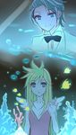  angel aquarium brief_(character) brief_(psg) fish mikan_(artist) panty_&amp;_stocking_with_garterbelt panty_(character) panty_(psg) smile wings 