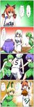  6+girls basketball comic highres kaenbyou_rin kochiya_sanae komeiji_koishi komeiji_satori moriya_suwako multiple_girls seren_(staphy) short_hair touhou translation_request yasaka_kanako 