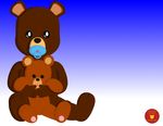 bear bobby_bear cub hi_res male mammal maple_town michael_j_bear pacifier plushie teddy_bear young 