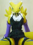  canine digimon doll fox plushie pose real renamon solo 