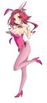  akiza_izinski blush breasts bunnygirl bunnysuit cleavage code_geass high_heels izayoi_aki kallen_stadtfeld kallen_stadtfeld_(cosplay) look-alike red_eyes red_hair yu-gi-oh! yugioh_5d&#039;s yuu-gi-ou_5d's 