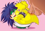  &hearts; anal anal_penetration balls blue_hair cub gay hair koopa koopalings legs_up ludwig_von_koopa male mario_bros nintendo penetration penis scalie shell size_difference spikes unknown_artist video_games what young 