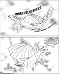  anal anal_vore butt canine comic cum dragon english_text female fox macro male orgasm sacrifice scalie size_difference 