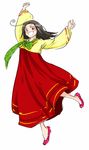  1girl axis_powers_hetalia beanclam female full_body genderswap hanbok korea_(hetalia) korean_clothes simple_background solo white_background 