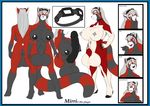  2010 balls black_nose blackfox85 breasts countershading goggles grey_hair hair herm heterochromia huge_breasts hyper hyper_balls hyper_penis intersex long_grey_hair long_hair mirri_ringfox model_sheet nude penis red_panda reverse_countershading sheath tail 