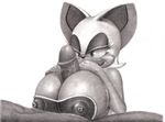  bat breasts female huge_breasts male monochrome pencil penis rouge_the_bat sonic_(series) sonicsfan81 straight titfuck 