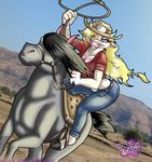  bella_grace bovine cow cowboy cowgirl emo_horse equine female horse jessica_anner lasso male riding stallion 