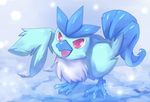  &#12395;&#12424;&#12426; ??? articuno avian beak bird legendary_pok&#233;mon looking_at_viewer nintendo pok&#233;mon pok&eacute;mon red_eyes solo tail talons video_games 