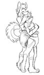  black_and_white canine cuddle cuddling diaper dog duo kalida mammal monochrome silkenpaws sketch 