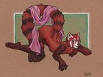  all_fours ass_up bethany_sellers cloth female mammal nude red_panda solo vera 