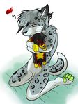  &hearts; ambiguous_gender anthro arcana black blind canine crying cute dog female fox freezinghot fur green grey grey_fur hug love mammal plushie red sad scar scarred solo tears toy unknown_artist yellow 