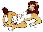  1995 feline lance_rund lion male nude reclining sheath solo 